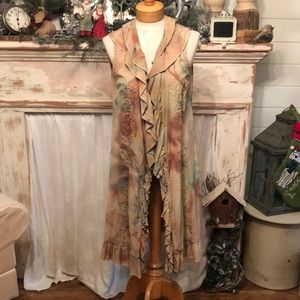 Custom made tie dye vest